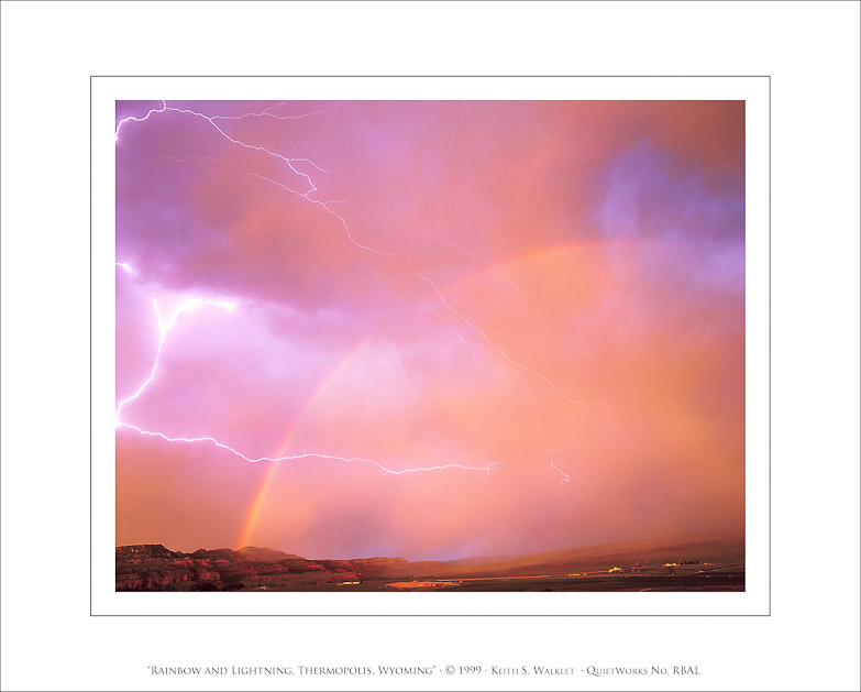 Rainbow and Lightning, Thermopolis, Wyoming, 1999