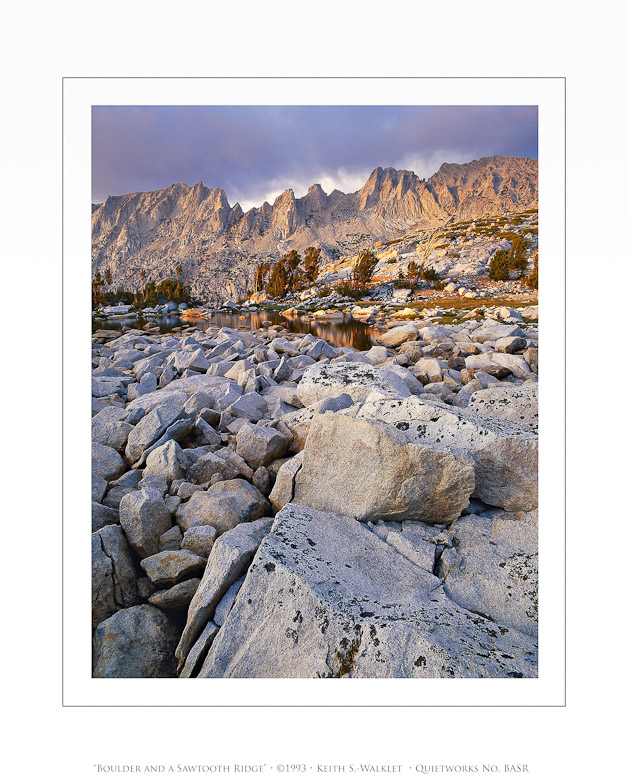 Boulder and a Sawtooth Ridge, 1993
