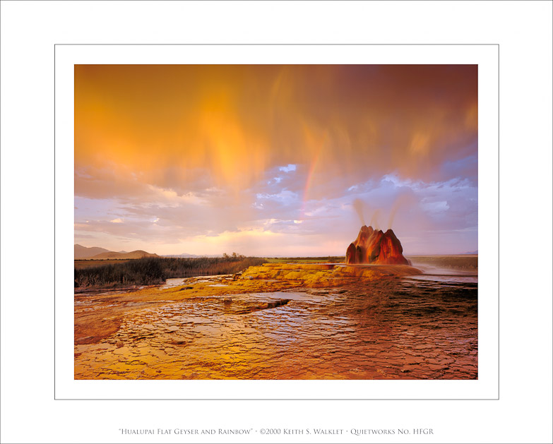 Hualupai Flat Geyser and Rainbow, 2000