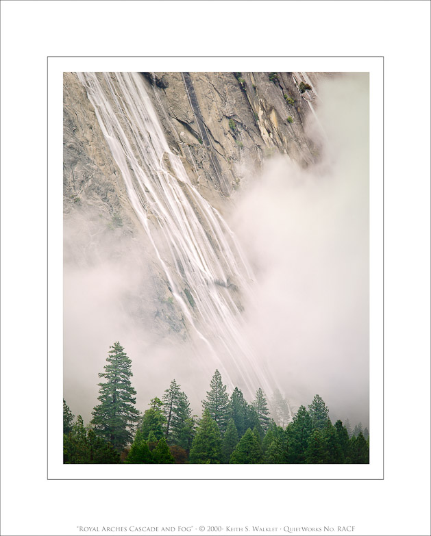 Royal Arches Cascade and Fog, 2000