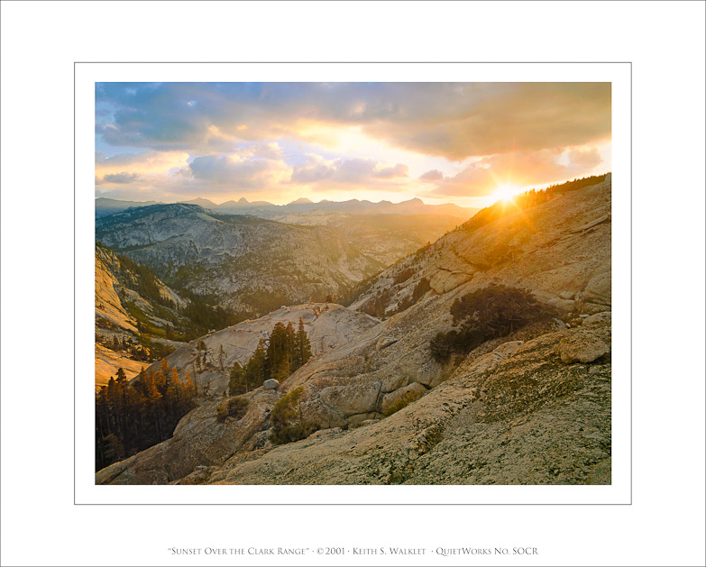 Sunset Over the Clark Range, 2001