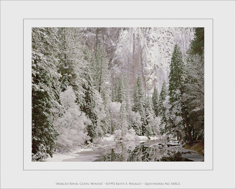 Merced River, Cliffs, Winter, 1992